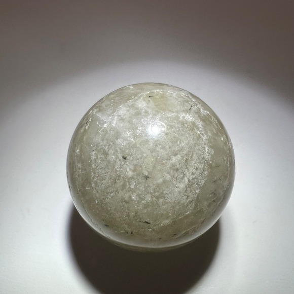 Thousand Layer Quartz Lodolite Mini Sphere Marble Meditation Healing Stone (#11) - Picture 3 of 9